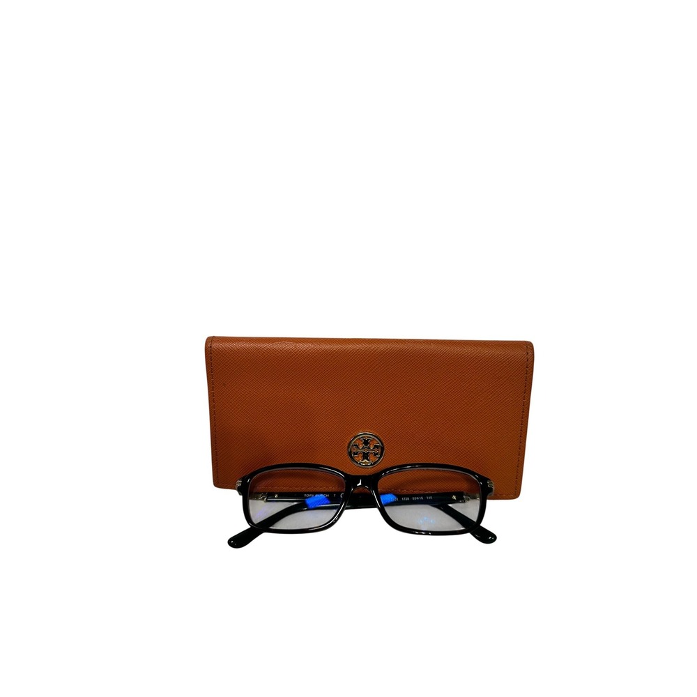 Tory Burch TY2101 Tortoise Green Eyeglassesβ Frames with Orange Saffiano Case